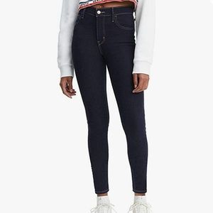 Levi's Women's 720 High Rise Super Skinny Jeans Indigo Atlas Size 29 Dark Wash